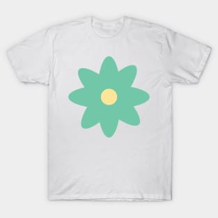 Flowers 1.4 Green Floral Atom T-Shirt